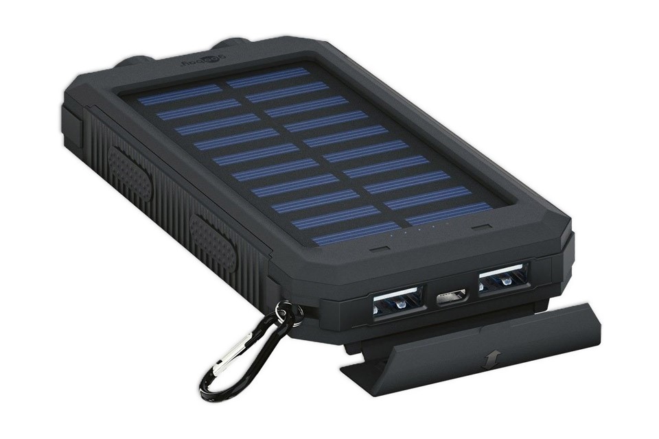 powerbank with 20000 Mah and solar panel