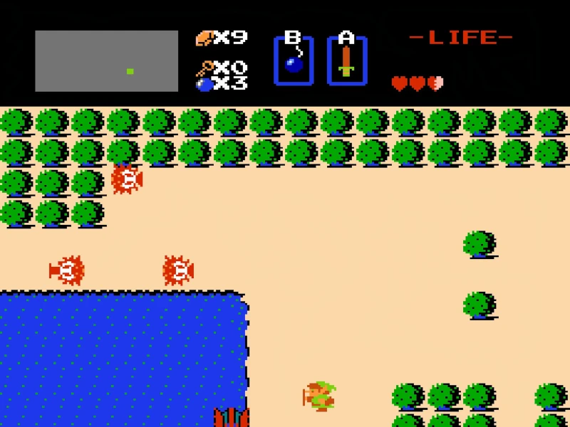 legend of zelda NES gameplay