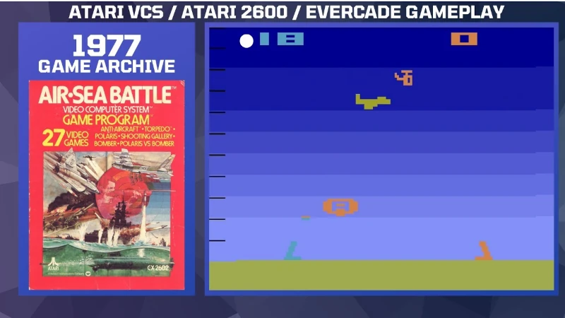 atari 2600 air sea battle gameplay